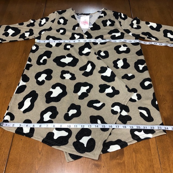 HEIMISH USA | Sweaters | Heimish Usa Tan Black Leopard Print Cardigan Sz L | Poshmark